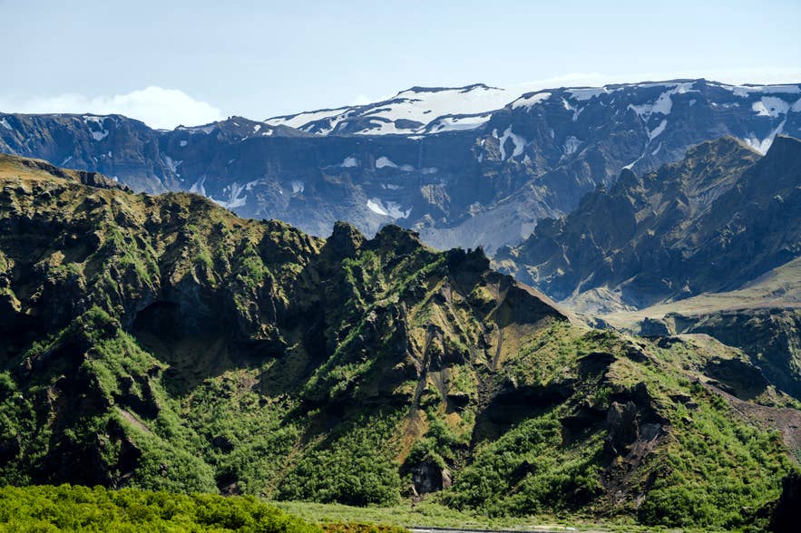 Thorsmork Valley in Iceland in spring.