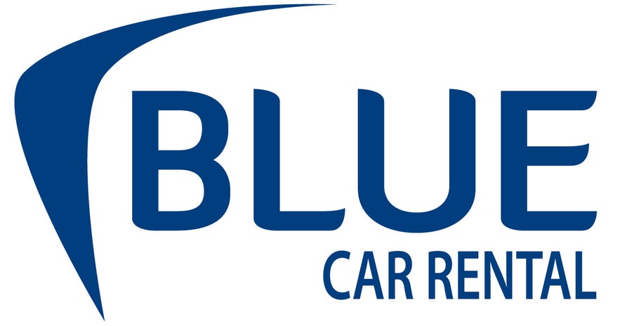 Blue Car Rental logo for one of the top companies offering reliable car rental in Iceland.