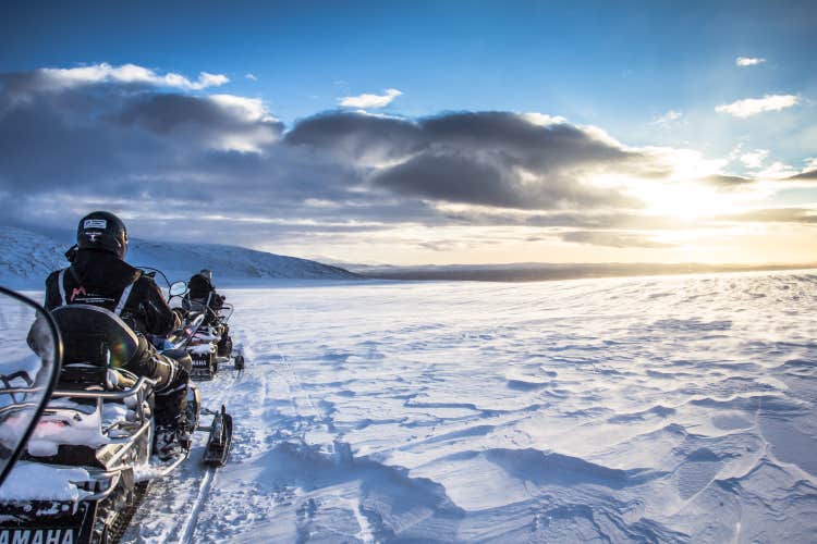 Exhilarating 10-Hour Small Group Golden Circle Super Jeep and Snowmobile Tour from Reykjavik