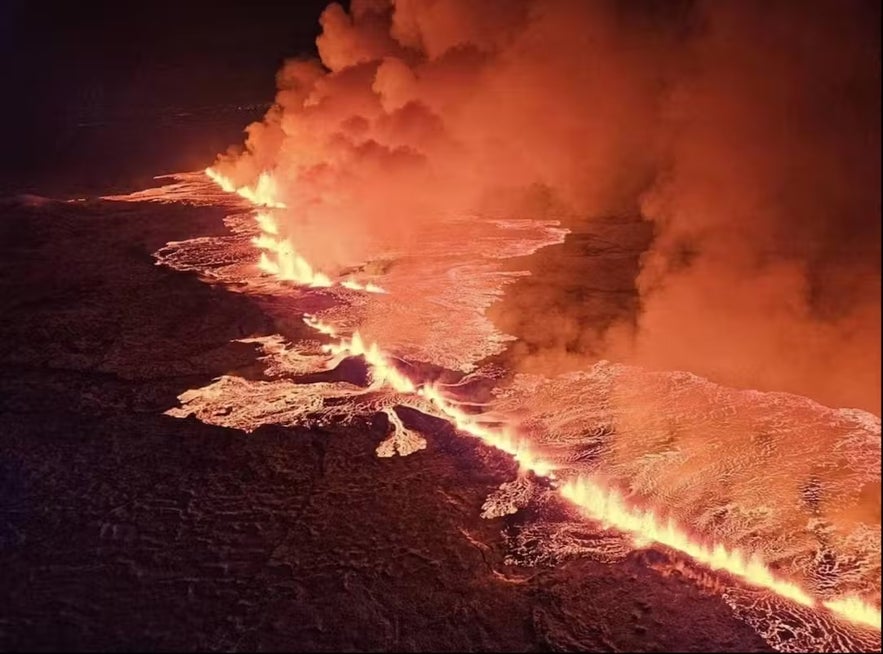 Sundhnukagigar火山是冰岛2023年的第二座喷发的火山。