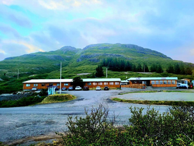 The beautiful and tranquil surroundings of Hotel Flokalundur.