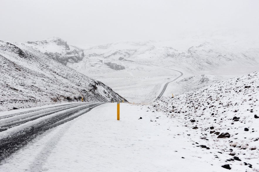 You may encounter snowfall when traveling to Iceland in March