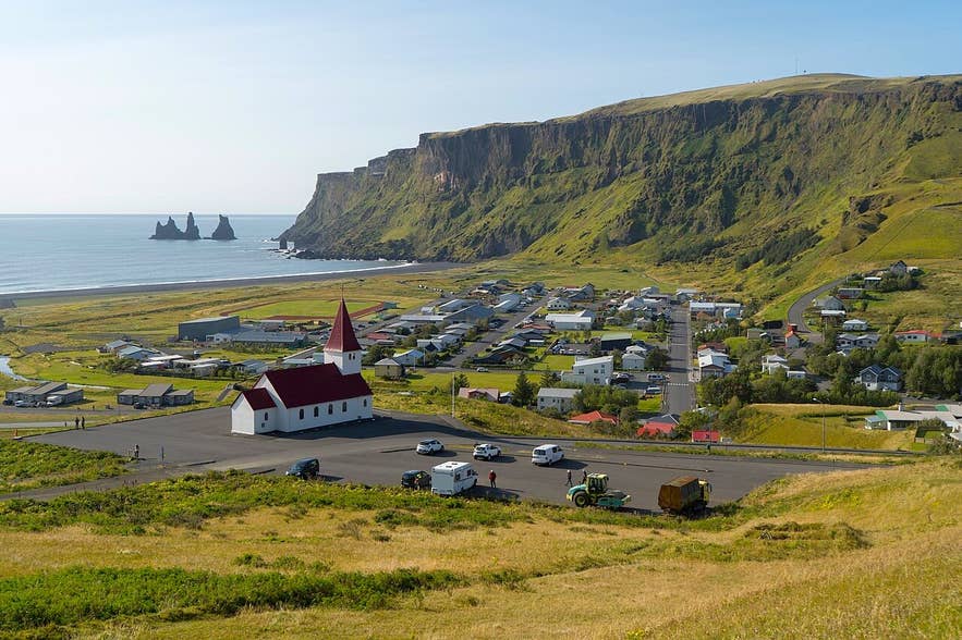 Vik i Myrdal is a charming town on the South Coast of Iceland Vik i Myrdal is a charming town on the South Coast of Iceland