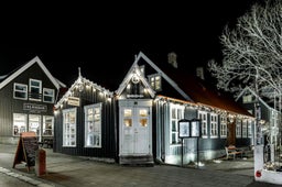 BakaBaka is a restaurant located in a historic building in downtown Reykjavik.