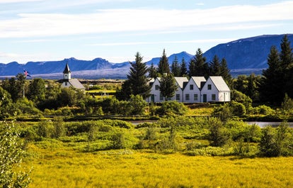 Nationaal Park Thingvellir, een van de bezienswaardigheden op de Golden Circle van IJsland.