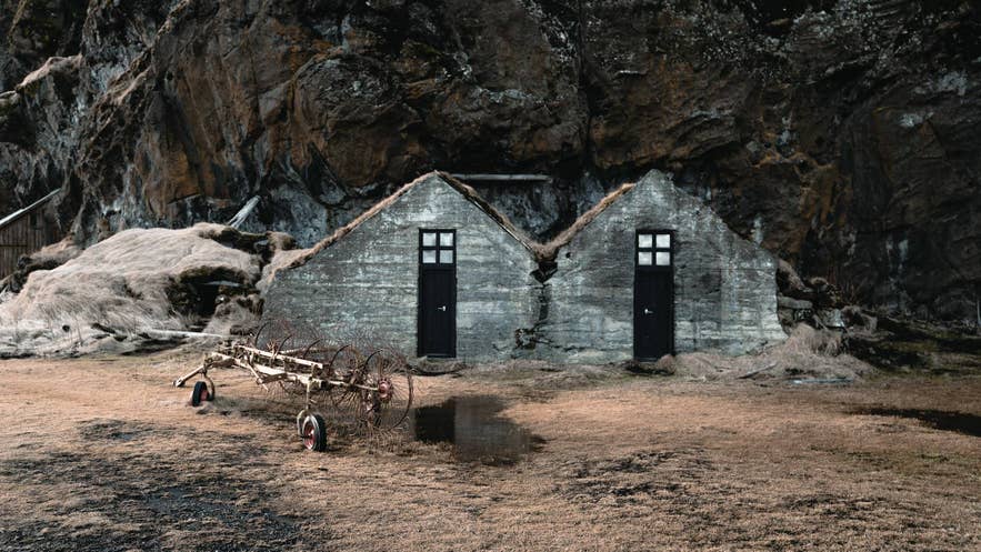 A reconstructed Viking longhouse