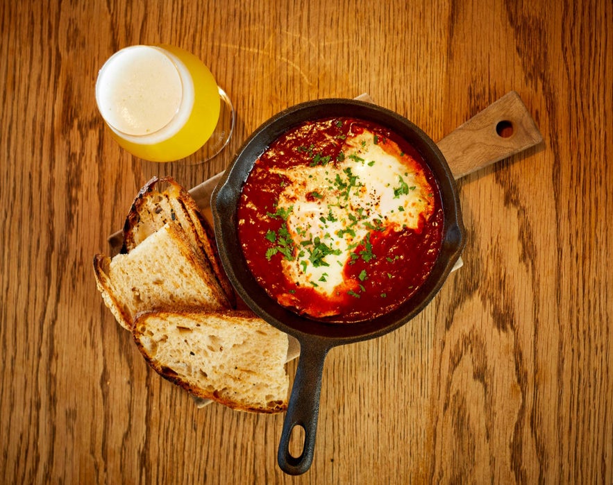 Sandholt has tasty brunch options, like the shakshuka