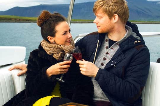 Sunset Harbor Cruise from Reykjavik with Three-Course Dinner
