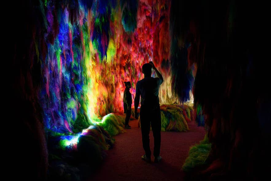 Chromo Sapiens art installation at Hofudstodin in Reykjavik