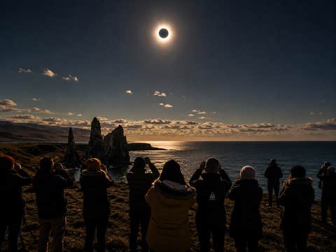 Iceland Solar Eclipse Expedition from Reykjavik with Guide and Lunch