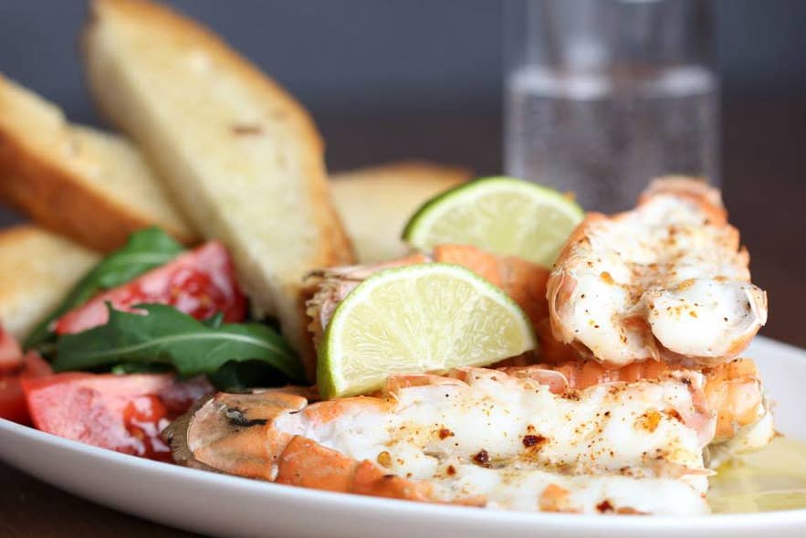 Fresh langoustine served at Restaurant Mika in Reykholt, one of the most popular dishes on the Golden Circle.