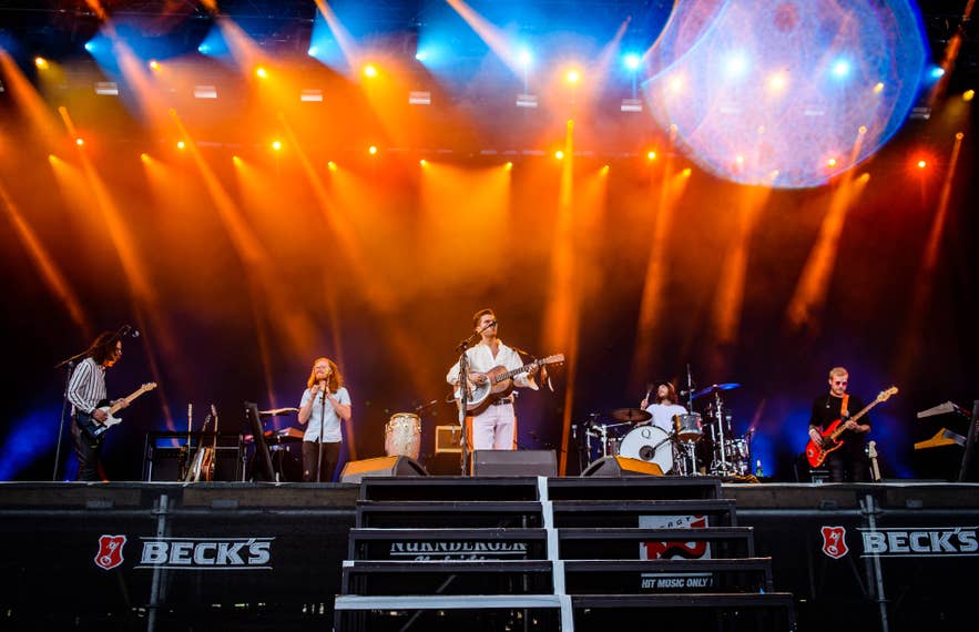 KALEO live auf der Bühne beim Festival Rock im Park in Nürnberg, 2018