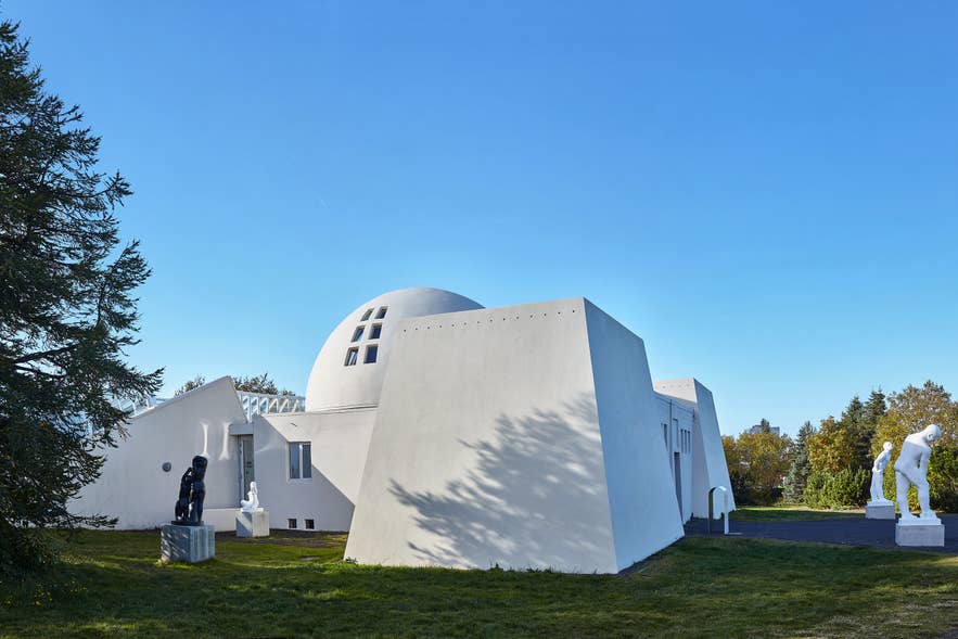 The Asmundarsafn dome and sculpture garden in Laugardalur, Reykjavik. The Asmundarsafn dome and sculpture garden in Laugardalur, Reykjavik.