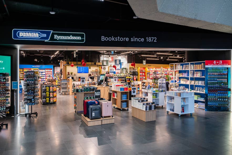 Libreria Penninn Eymundsson all'Aeroporto Internazionale di Keflavik in Islanda.