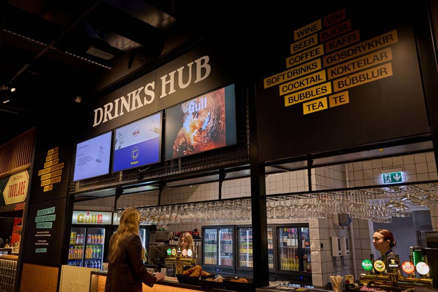 Drinks Hub all'Aeroporto Internazionale di Keflavik.