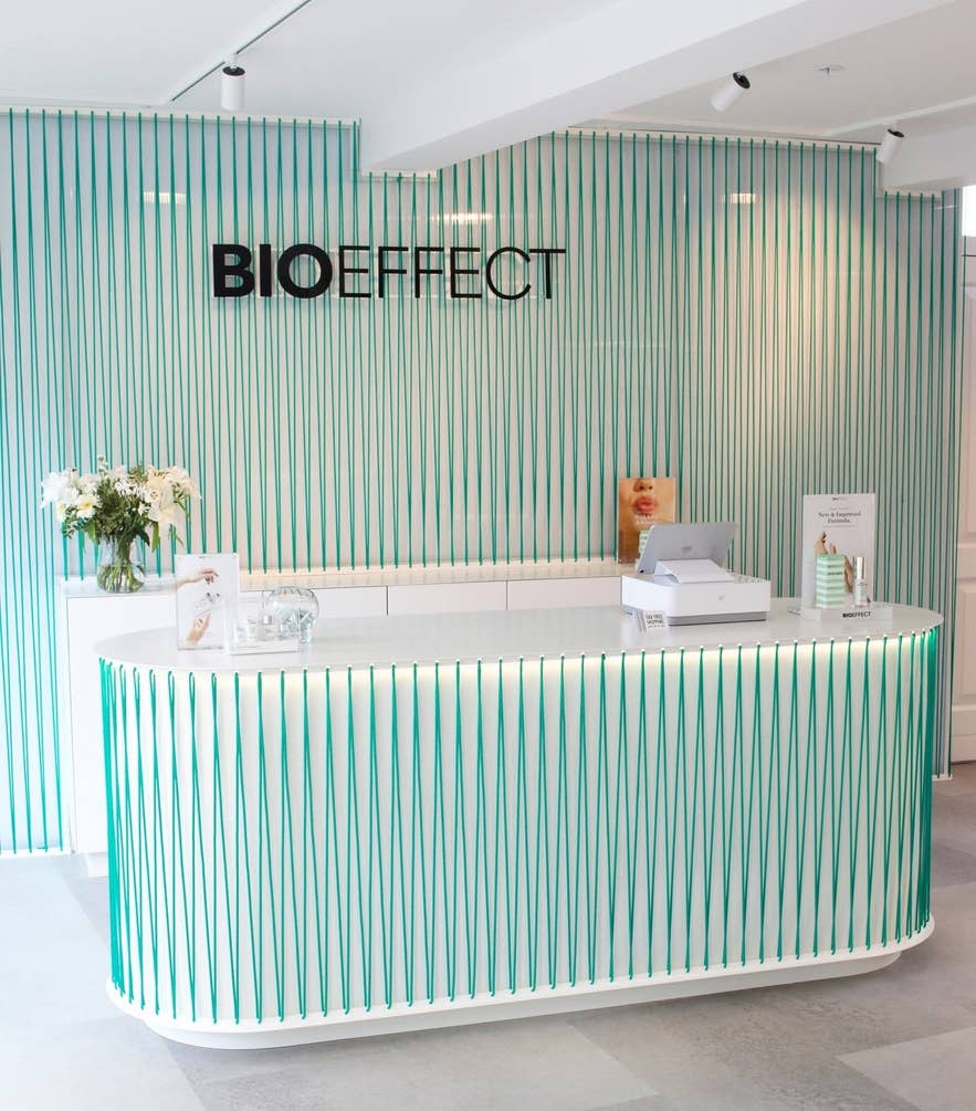 Interior of the BIOEFFECT Flagship Store in downtown Reykjavik, Iceland.