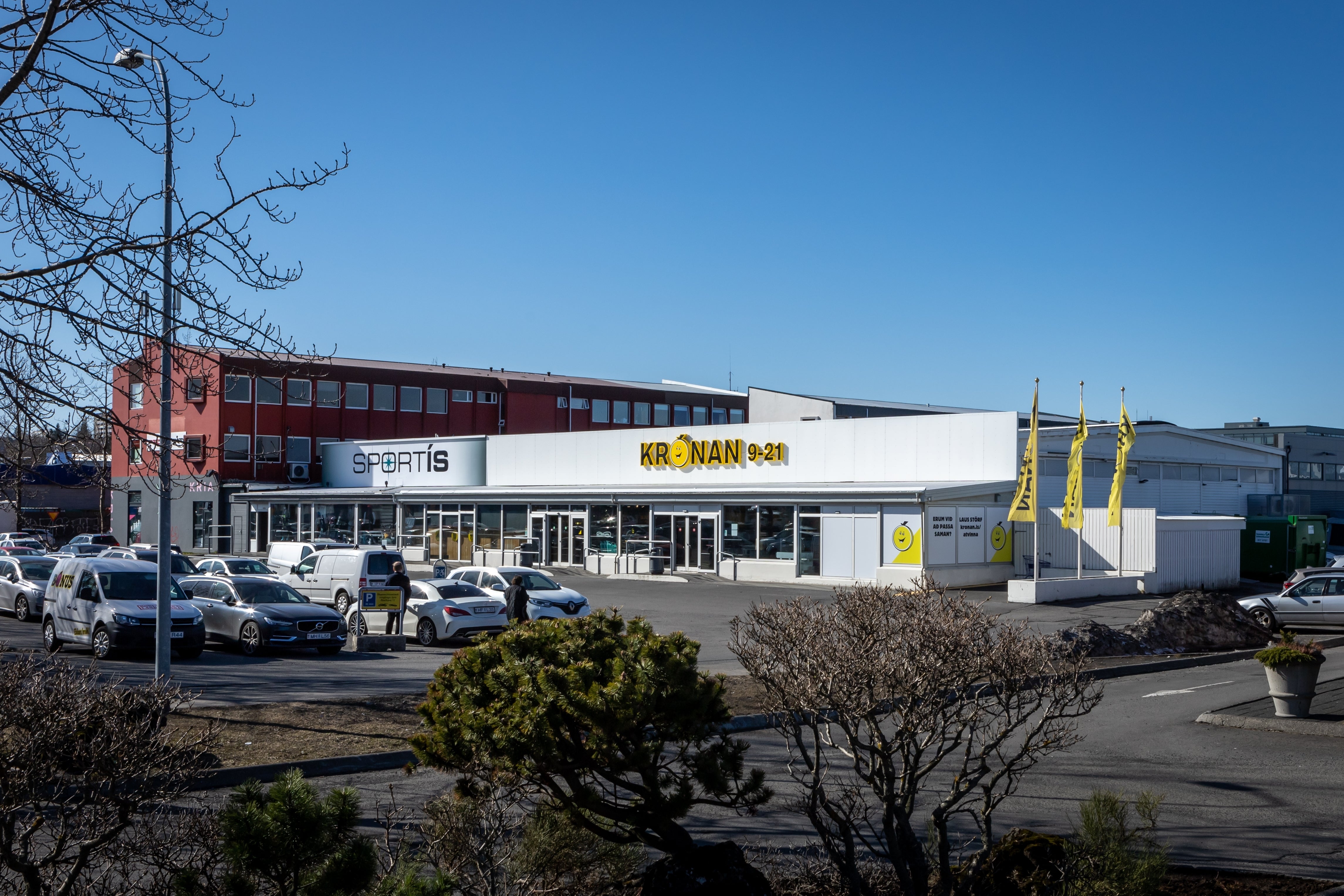 A Kronan budget supermarket storefront in Iceland.