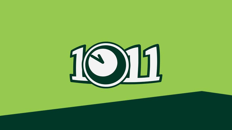 A 10-11 convenience store logo in Iceland.