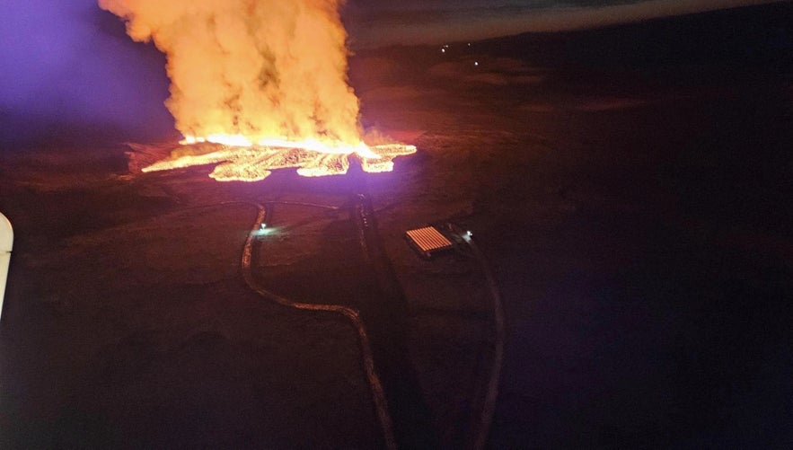 The Hagafell eruption is really close to nearby infrastructure