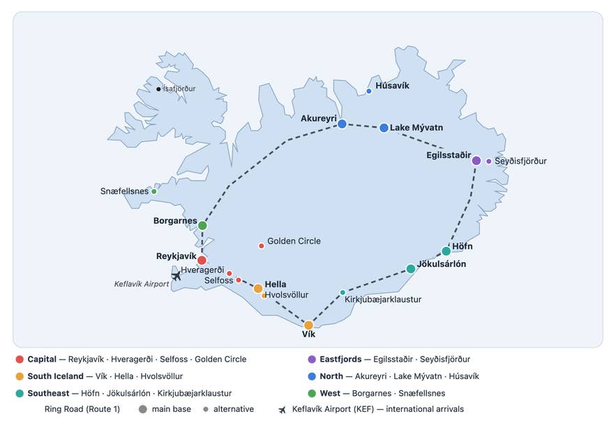 Where To Stay Along the Ring Road