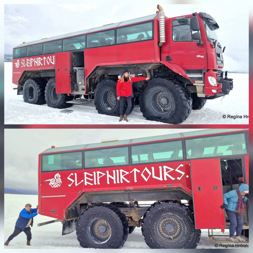 An Awesome 4-Hour Monster Truck Tour with Sleipnir on Langjökull Glacier