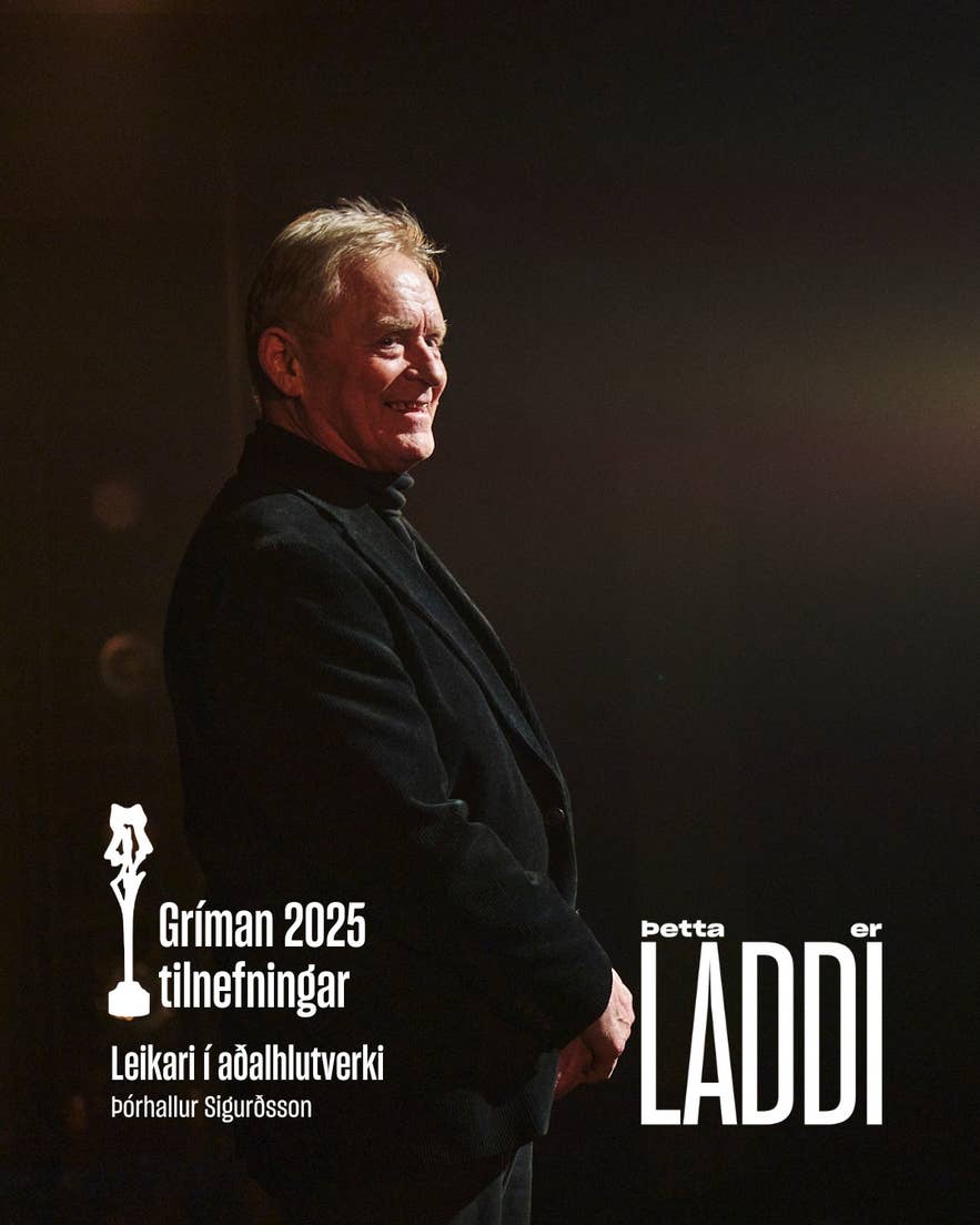 Icelandic comedy legend Þórhallur "Laddi" Sigurðsson on stage at his Þetta er Laddi show.