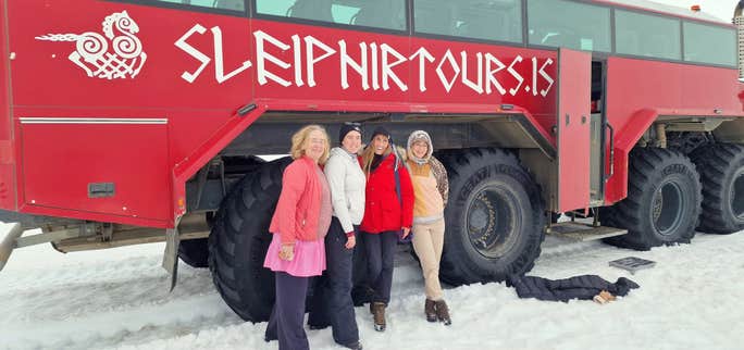 An Awesome 4-Hour Monster Truck Tour with Sleipnir on Langjökull Glacier