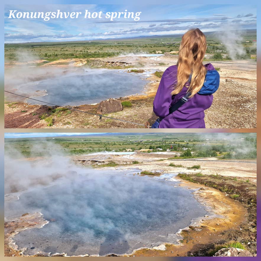 The spectacular Geysir Geothermal Area - Strokkur and all the other Hot Springs