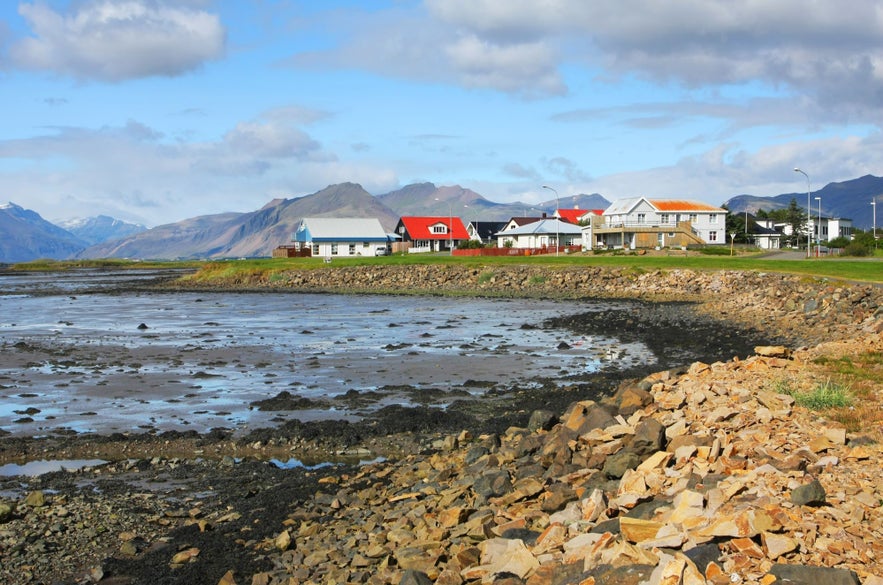 Hofn has a lovely shoreline and harbor