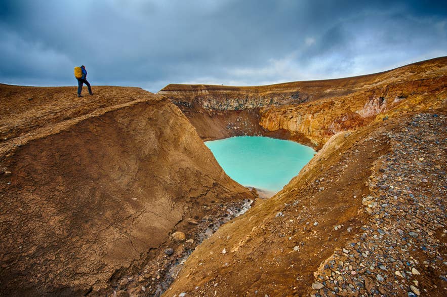 Remote highland landscape near North Iceland where mobile coverage often drops.