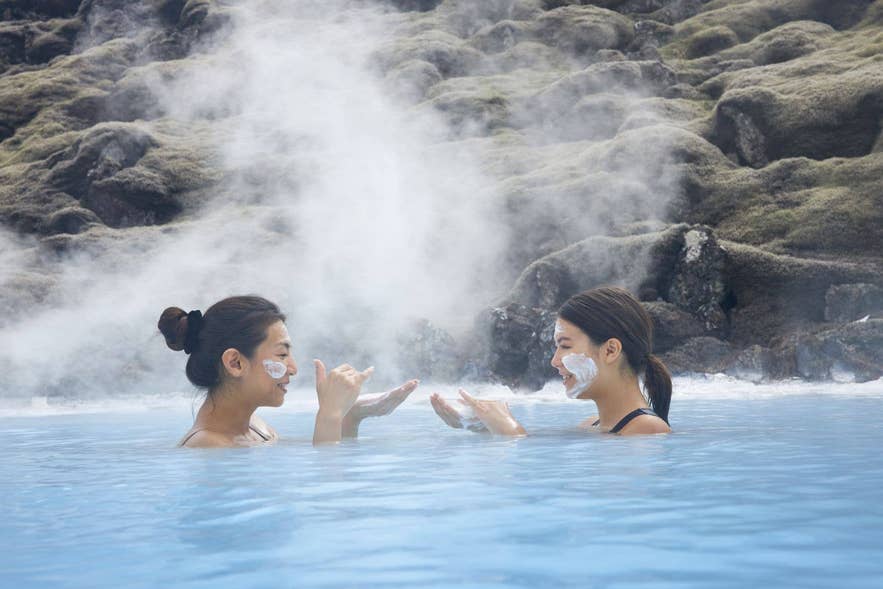The blue lagoon is a great place to visit with friends