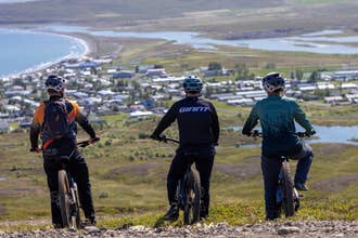Private E-Mountain Biking Tour in Dalvik with Local Guide