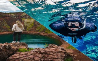 Wycieczka łączona po Złotym Kręgu i snorkeling w Silfrze z Reykjaviku