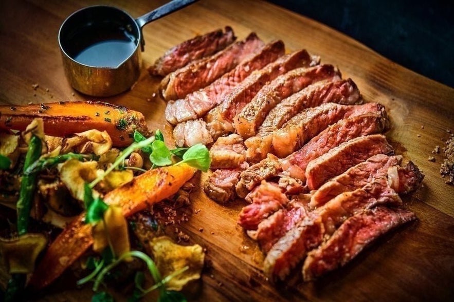 Apotek offers incredible dry aged steaks!