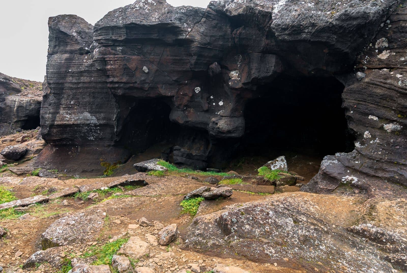 The Sönghellir cave sits among the lava of the Snæfellsnes Peninsula in West Iceland.