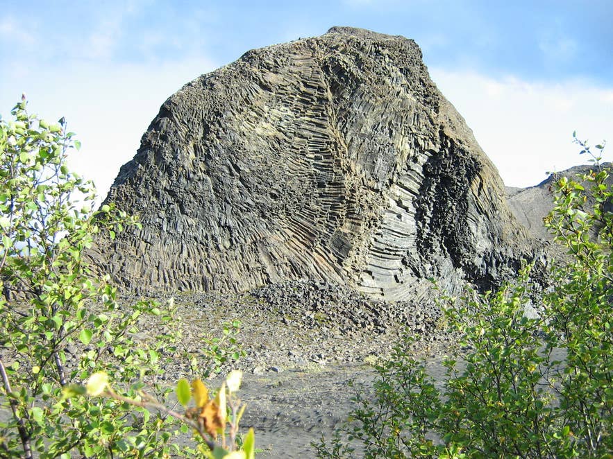Basalt rock formations in Jokulsargljufur Canyon inside Vatnajokull National Park.