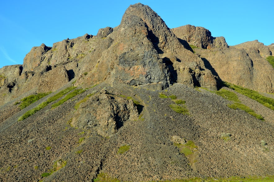 Grettisbæli - the Lair of the Viking Grettir the Strong in Öxarnúpur in North-East Iceland