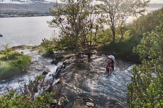 Small-Group Tandem Kayaking Tour in Akureyri with Geothermal Waterfall Sightseeing