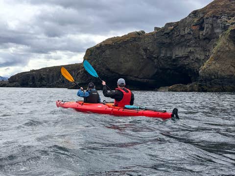 Small-Group Tandem Kayaking Tour in Akureyri with Geothermal Waterfall Sightseeing