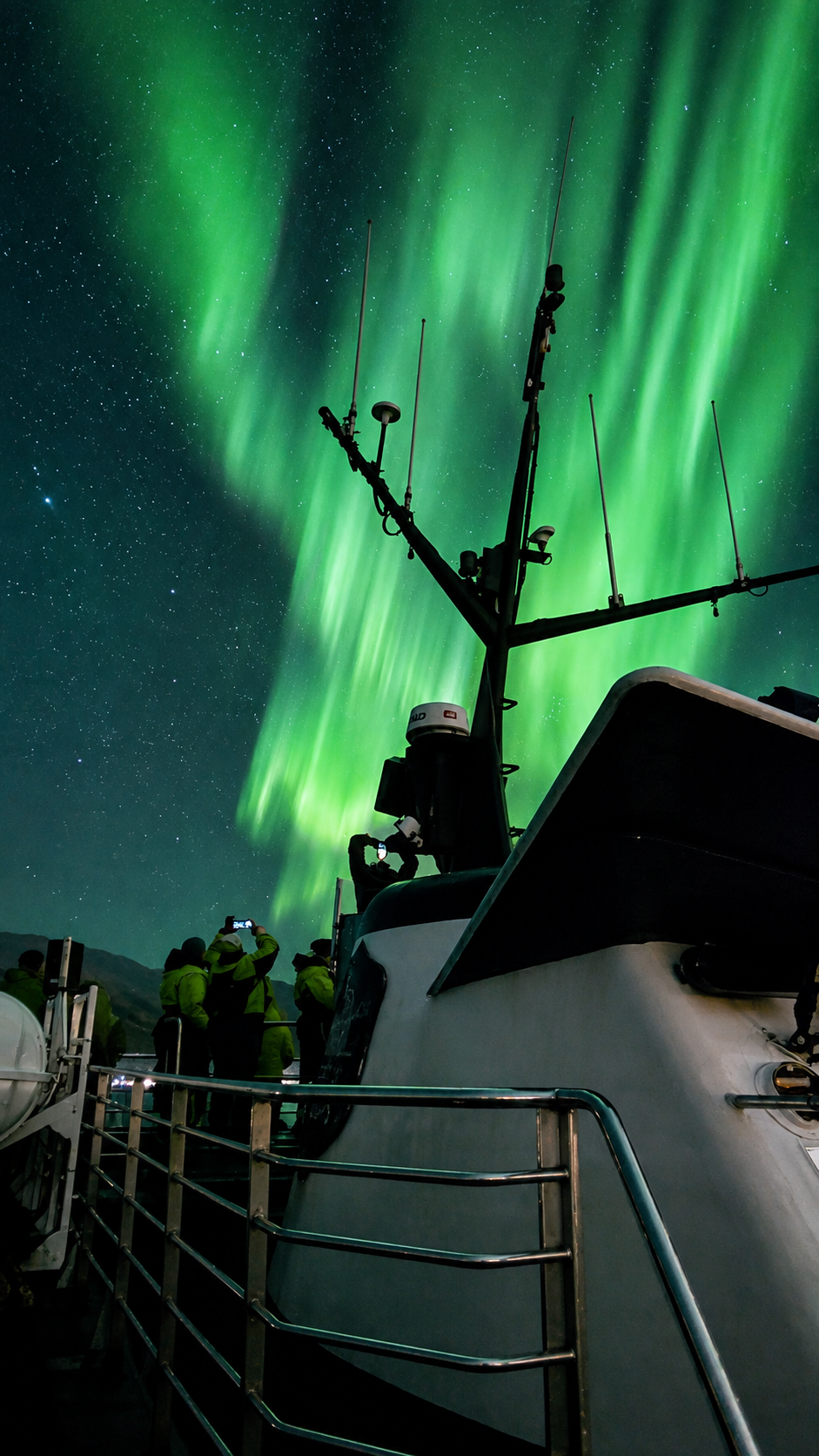 Serene Northern Lights Boat Tour from Reykjavik