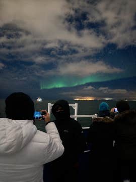 Serene Northern Lights Boat Tour from Reykjavik