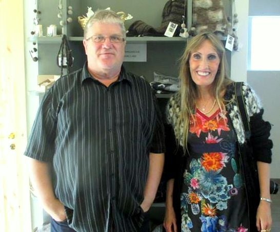 Regína and Daníel at the Study Centre on Leader-wethers