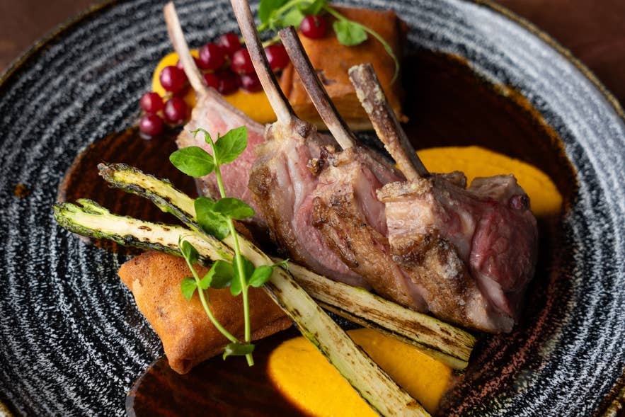 Kopar Restaurant menu offers a selection of Icelandic dishes.
