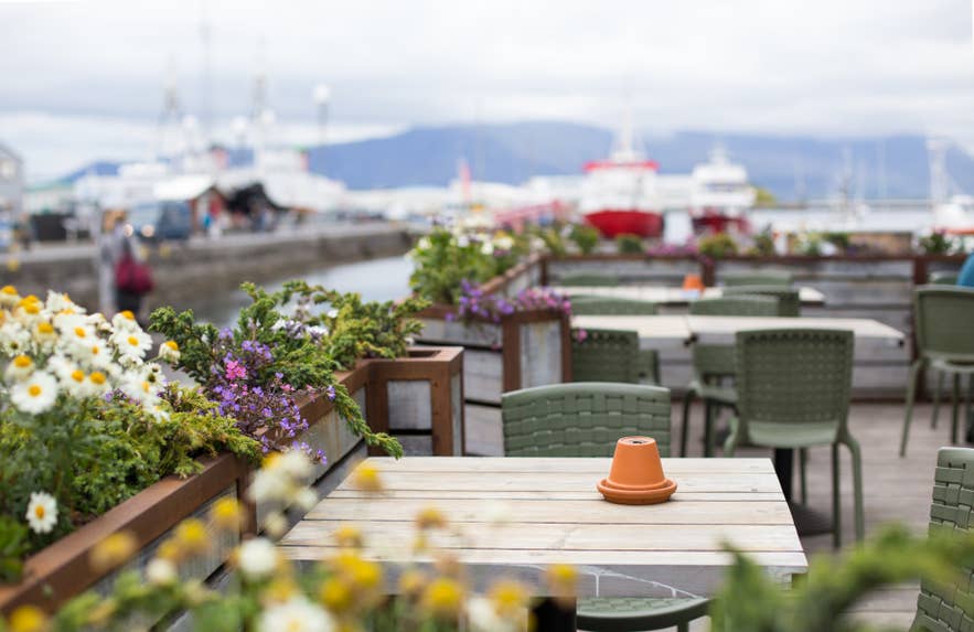 Reykjavik brunch spot by the harbor.