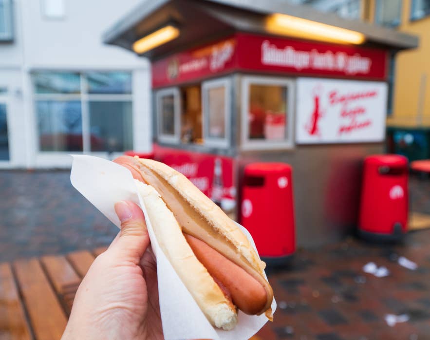 The Icelandic hotdog is a common feature of Reykjavik food tours.