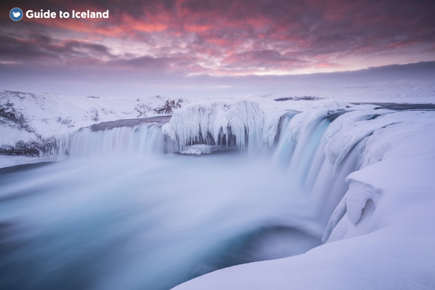 Iceland's many natural wonders are beautiful in the winter frost