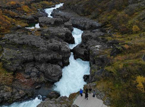 Silver Circle and Vidgelmir Lava Cave Tour in West Iceland from Reykjavik