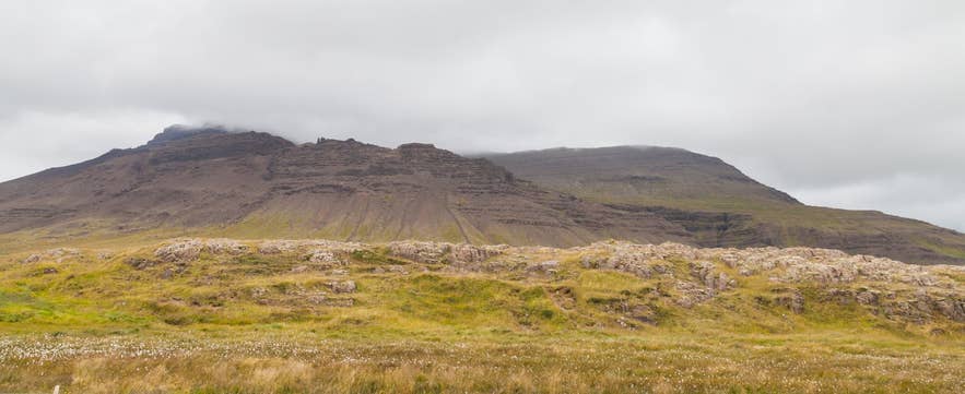 Hnappadalur valley, West Iceland, where the Gullborg lava field and Borgarhellir cave lie