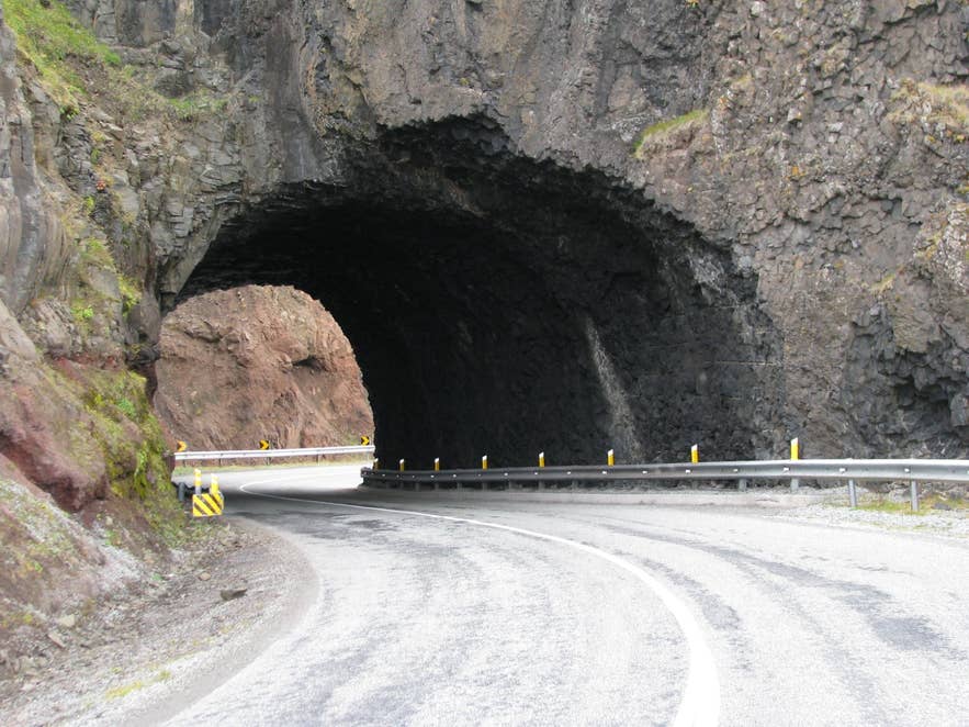 Arnarnesgöng road tunnel on road 61 below the Arnarnes headland Arnarnesgöng road tunnel on road 61 below the Arnarnes headland