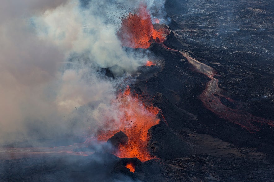 冰岛Holuhraun火山爆发